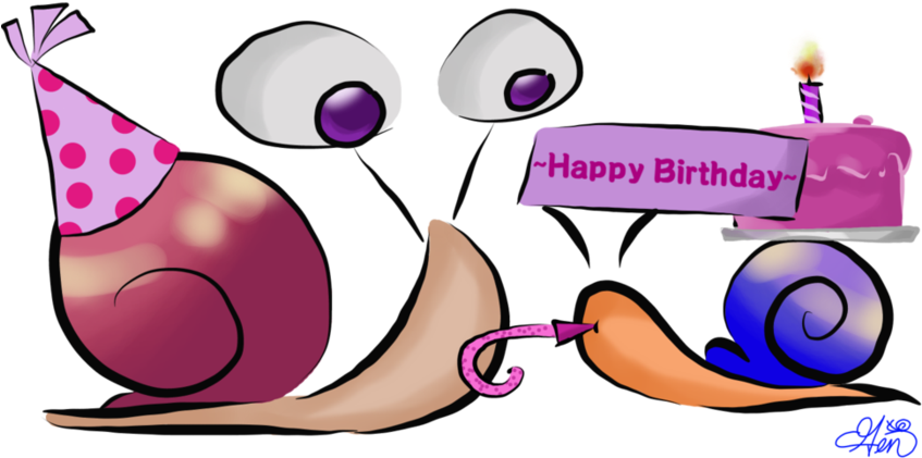 Happy Birthday Milord By Genny-snail - Cartoon (894x894)