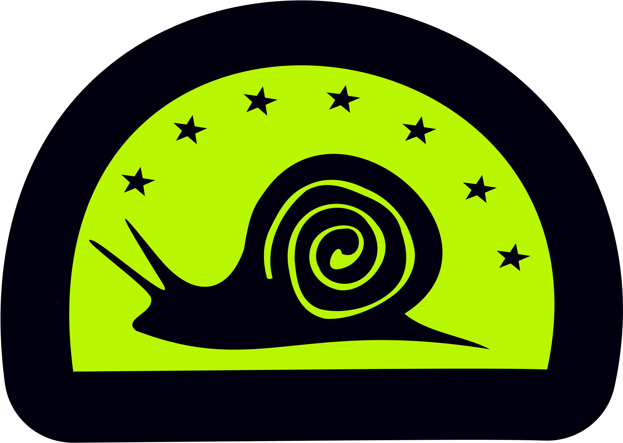 Snail-silhouette 02 - Silhouette (2400x1600)