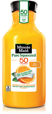 Free Minute Maid Orange Juice Bottle - Minute Maid 50 Calorie Orange Juice (270x480)