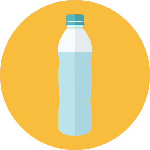 Purified Bottled Water - Water Bottle Icon Png (512x512)