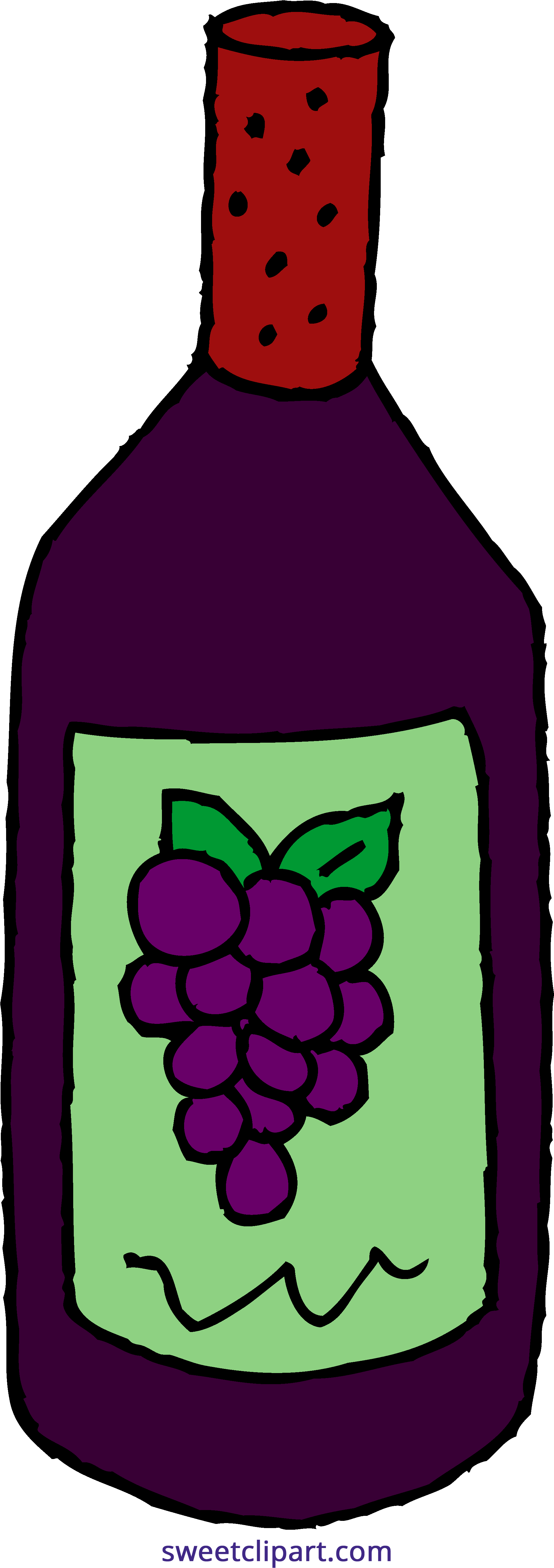 Wine Bottle Clipart Clipart - Clipart Bottle (2105x5700)