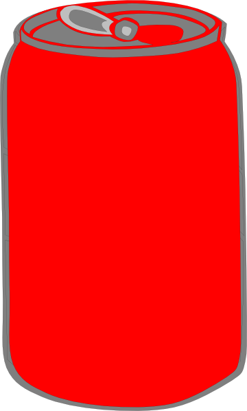 Red Soda Clip Art At Vector Clip Art - Pop Can Clip Art (360x598)