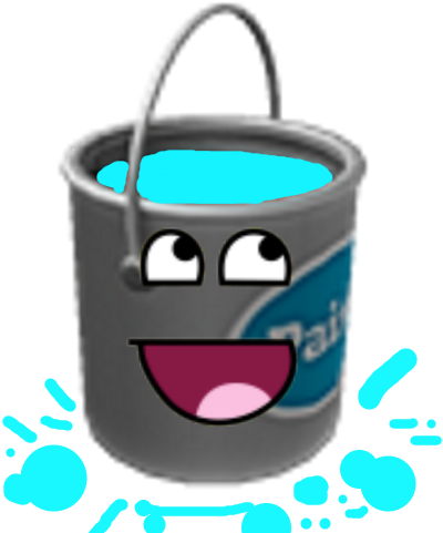 Paint Bucket - Awesome Face (500x500)