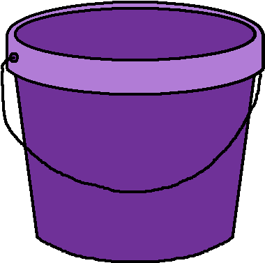 Purple Clipart Bucket - Bucket Clipart No Background (417x395)