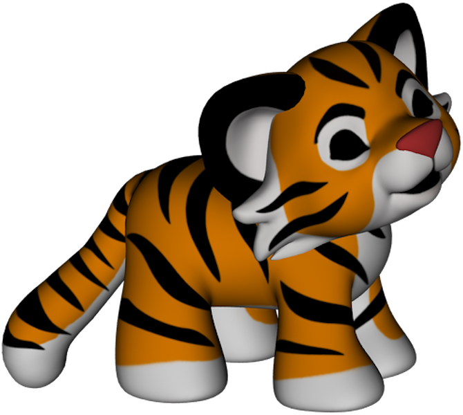 Tiger Whiskers Cat Wildlife Clip Art - Cartoon (670x600)