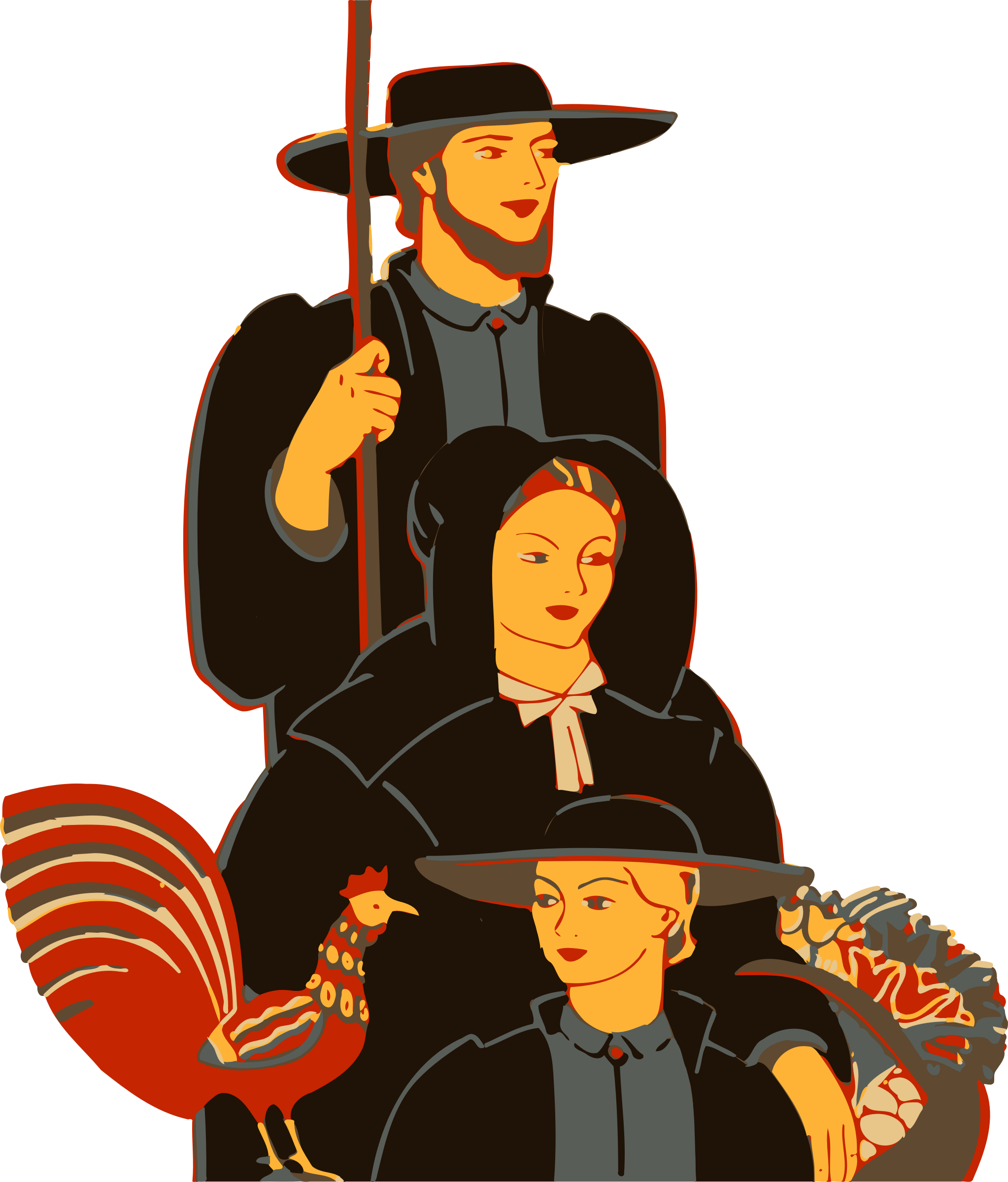 Family Clip Art 22, Buy Clip Art - Amish Vectores (2046x2400)