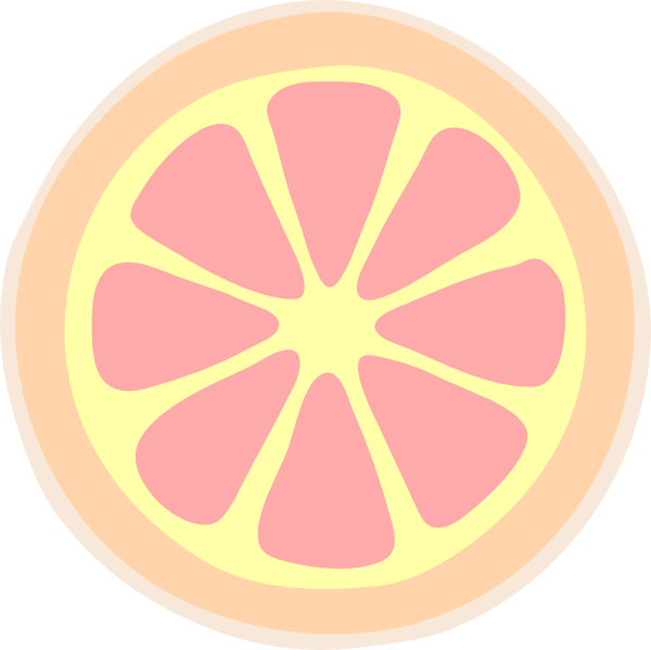 Grapefruit Clipart Cartoon - Clip Art (600x599)
