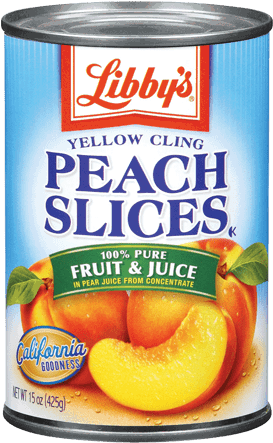 Peach Slices Fruit Juice - Libby's Pumpkin (500x500)