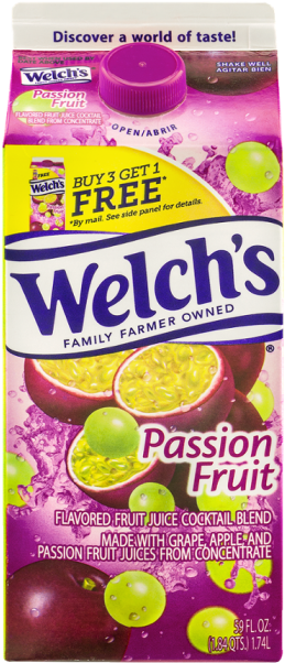 4 Cl Passion Fruit Juice - Welch's Grape Juice (700x700)
