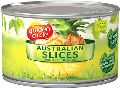 Pineapple Slices Natural 225 3d Slices In Juice - Convenience Food (407x573)