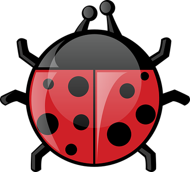 Ladybird, Ladybug, Animal, Bug, Beetle - Spring Animals Clip Art (375x340)