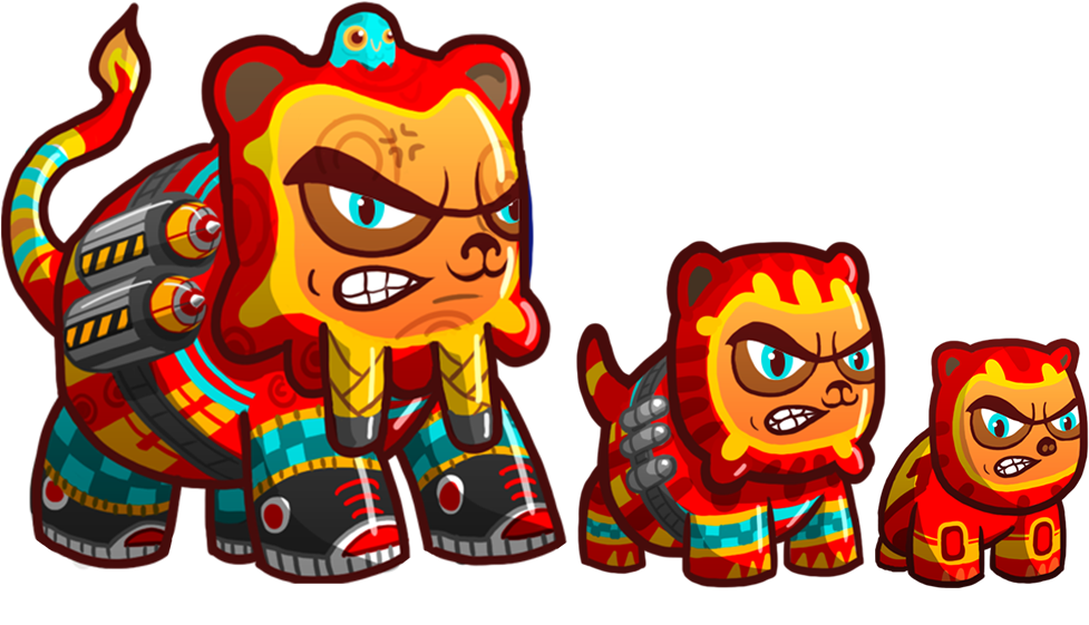 A Character Progression Within World Of Thingies - Cartoon (1000x600)