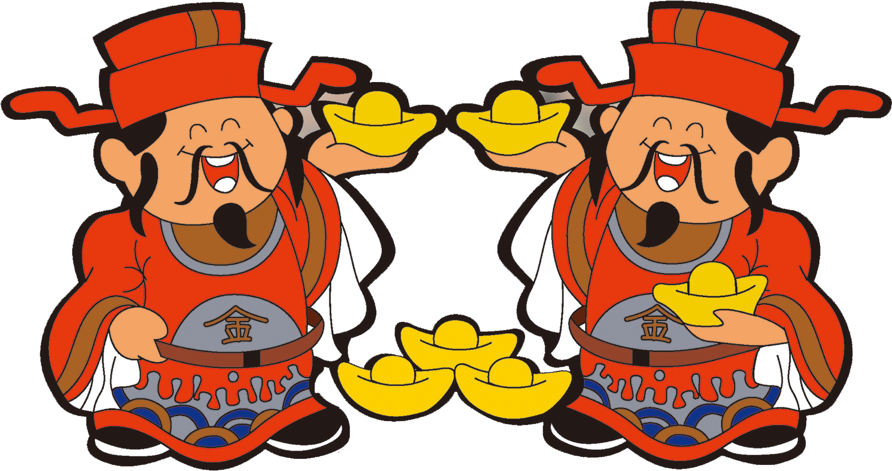 Caishen Chinese New Year 1u67085u65e5 Luck Clip Art - Cung Hỷ Phát Tài (1878x1093)