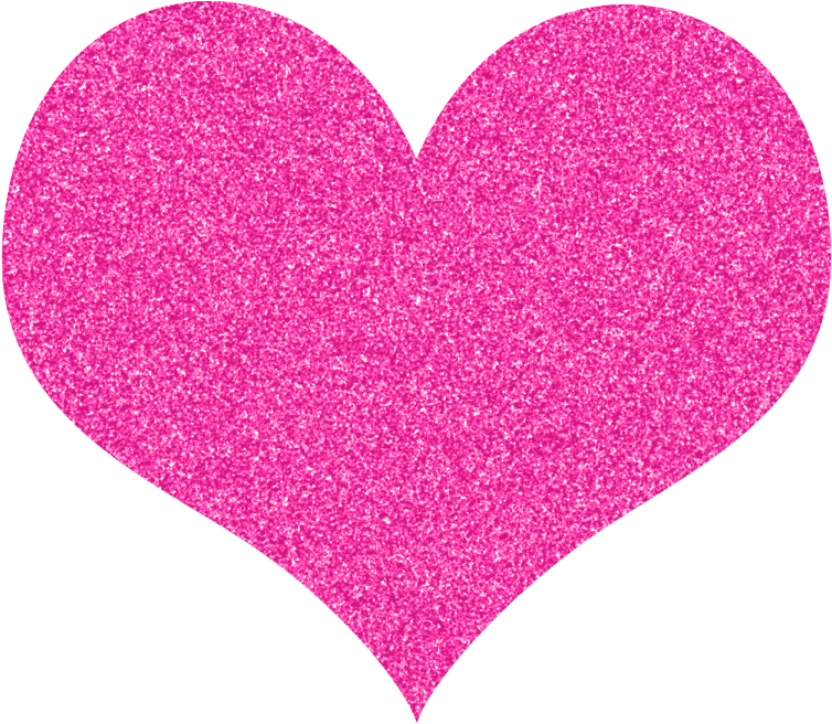 Clipart Tagged Free Heart Clipart , Freebie , Glitter - Pink Glitter Heart Clipart (800x675)