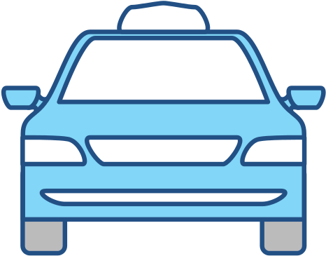 Taxi Cab Service - Illustration (550x550)