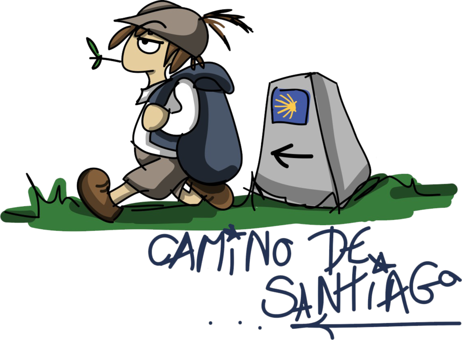 Camino De Santiago- Saint James Way By Neerai - Camino De Santiago Png (900x663)