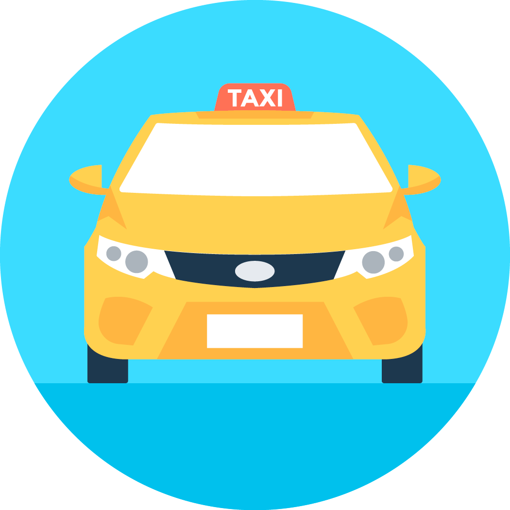 How To Arrive By Taxi - Taxicab (1050x1050)