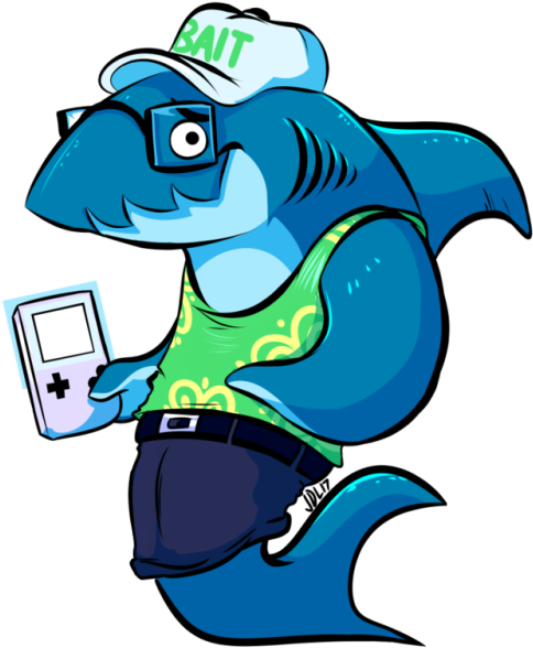 He Made His Own To Play Romhacks On - Cartoon (500x611)