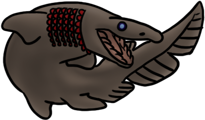 Fsp-frilled Shark Button By Cavyspirit - Cartoon (500x300)