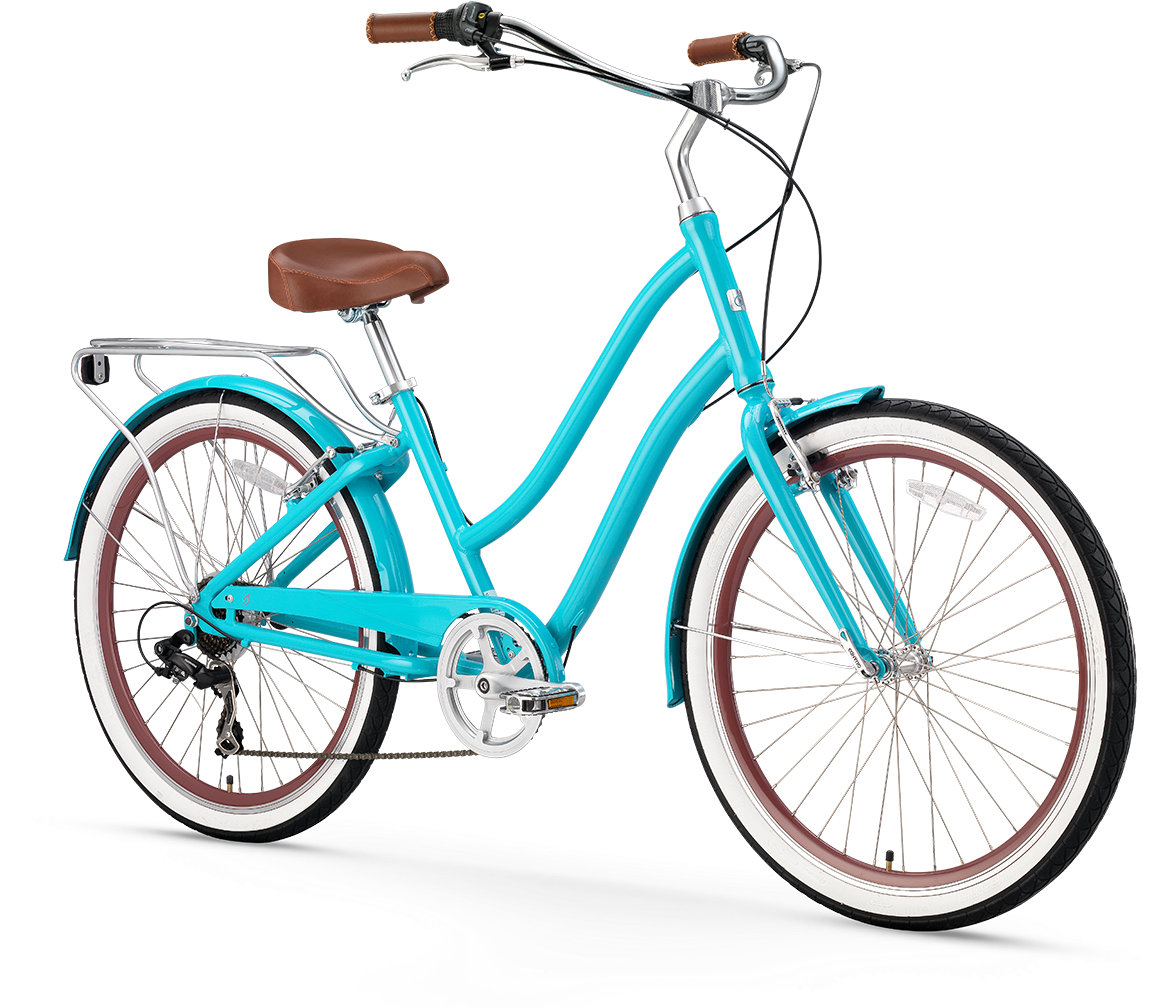 Sixthreezero Evryjourney Women's 26" 7 Speed Step-through - Women's 7 Speed Beach Cruiser Bike (1226x1055)