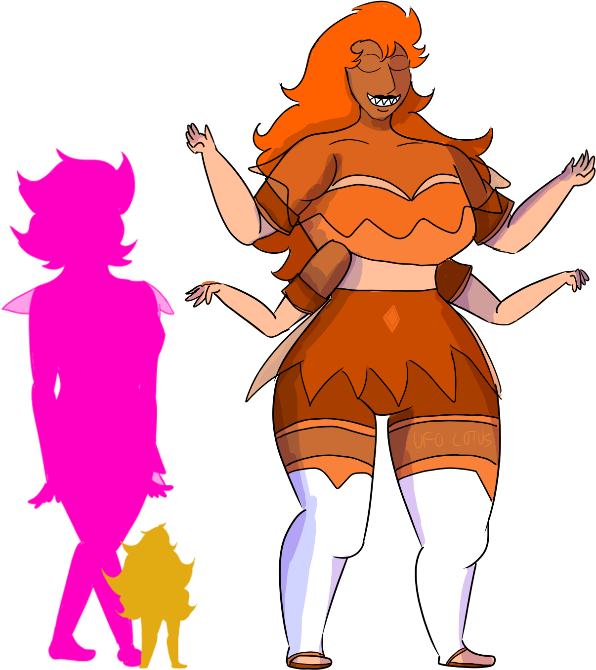 Cv Pink Diamond Lemon Quartz = Orange Hard-zircon* - Cartoon (1245x1396)