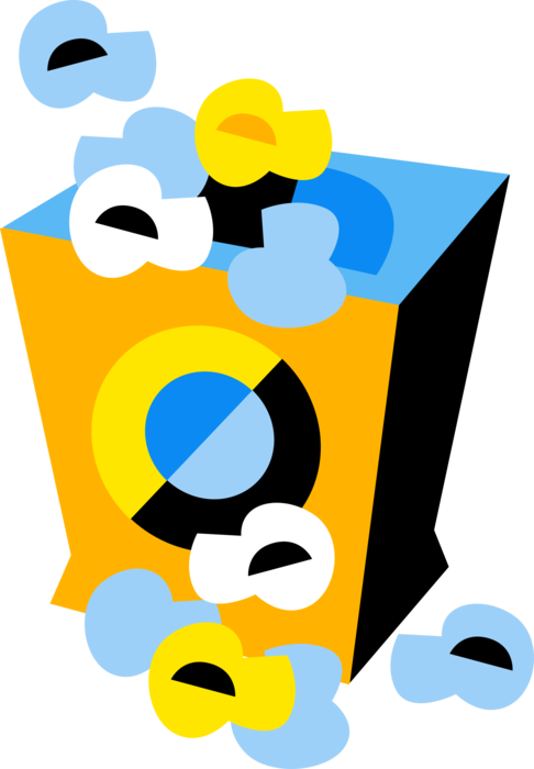 Vector Illustration Of Popping Corn Popcorn Snack Food - Vector Illustration Of Popping Corn Popcorn Snack Food (486x700)