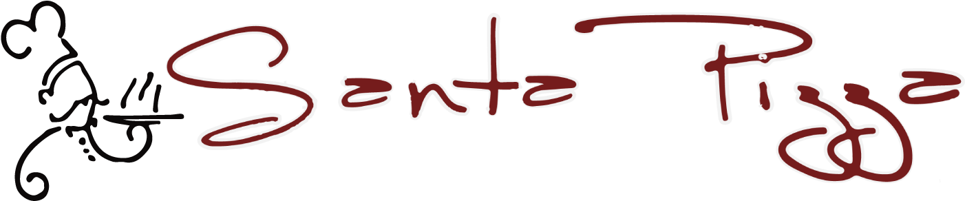 Santa Pizza Santa Pizza - Calligraphy (1494x338)