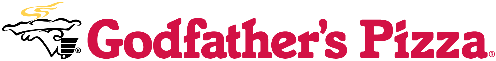 Specialty Takeout And Delivery Pizza - Godfather's Pizza Logo Png (2138x317)