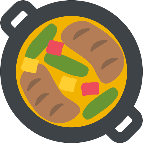 Shallow Pan Of Food Emoji Vector Icon Free Download - Apparel Printing Emoji Shallow Pan Of Food Lunch Bag (512x512)