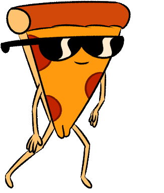 Gus & Pizza Steve As Ruby & Sapphireraccoon Personapizza - Pizza Steve Gif Transparent (500x593)