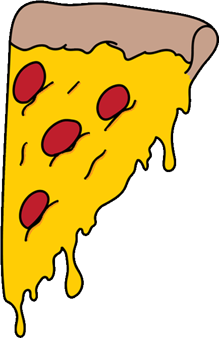 Pizza Melting Sticker By Vielka Guerra - Pizza Melting Sticker By Vielka Guerra (800x800)