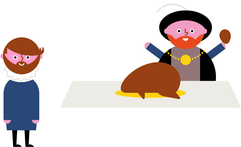 The Peacock Suffered The Same Fate As Henry Viii's - Cartoon (800x514)