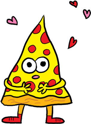 Animated Gif Transparent, Love, Pizza, Share Or Download - Jon Burgerman Gif (480x480)