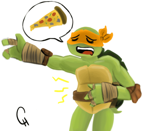 Tmnt-pizza Amore By Flashyfashionfraud - Transparent Tmnt Gif (542x464)