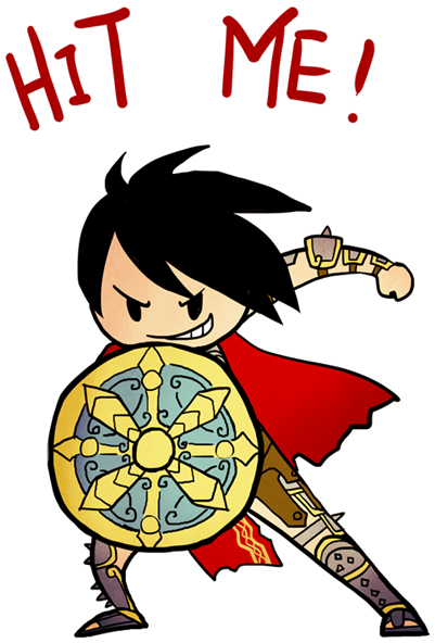 Hit Me - Smite Chibi Png (500x640)
