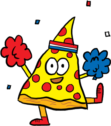 Free Transparent Pizza Gif - Burger Man Gif (451x480)