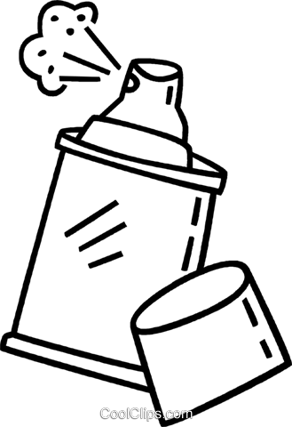 Spray Can Royalty Free Vector Clip Art Illustration - Spray Can Royalty Free Vector Clip Art Illustration (329x480)