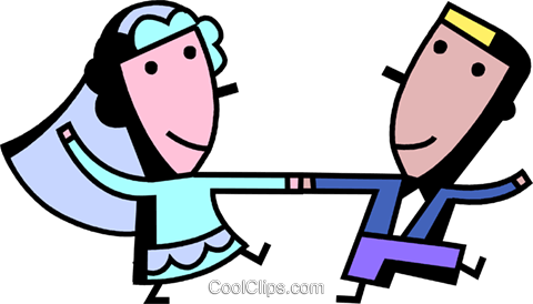 Dança Newlyweds Livre De Direitos Vetores Clip Art - Dança Newlyweds Livre De Direitos Vetores Clip Art (480x274)