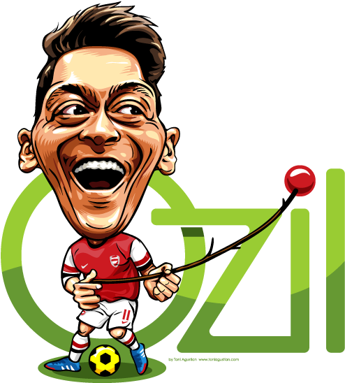 Mesut Ozil Caricature Toni Agustian - Ozil Caricature (650x650)