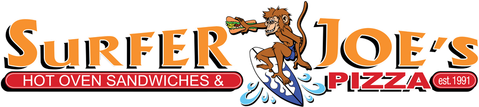 Surfer Joes Pizza Sb Logo - Surfer Joes Pizza Sb Logo (1000x294)