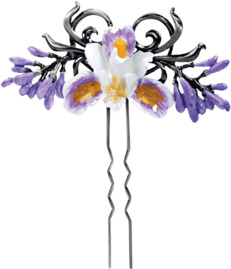 Purple Iris Hair Pin - Ytc Summit 7525 Purple Iris Hair Pin, C-60 (555x555)