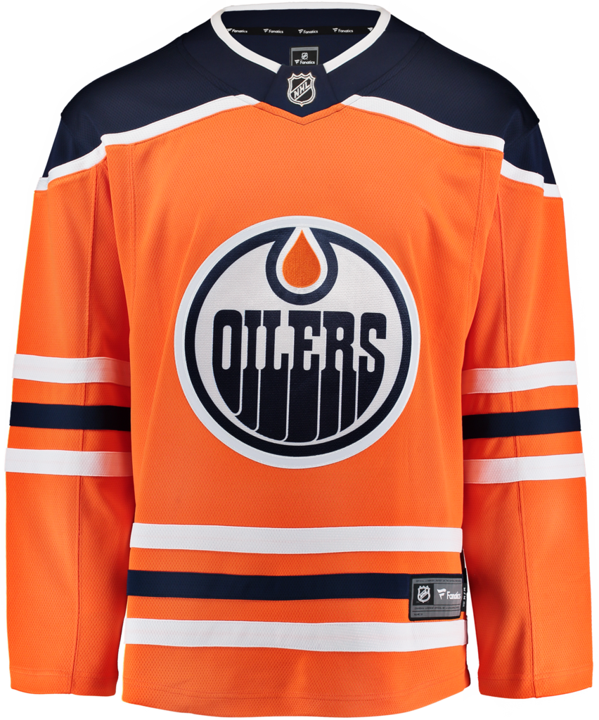 Fanatics Edmonton Oilers Mens Home Breakaway Jersey - Edmonton Oilers Home Jersey (852x1024)