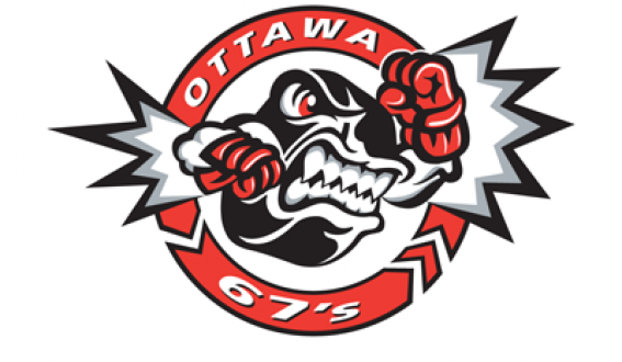 67's' Ryan Martindale Signs With Edmonton Oilers - Ottawa 67 Hockey Logo (567x330)