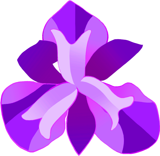 Purple Iris Clip Art (670x680)