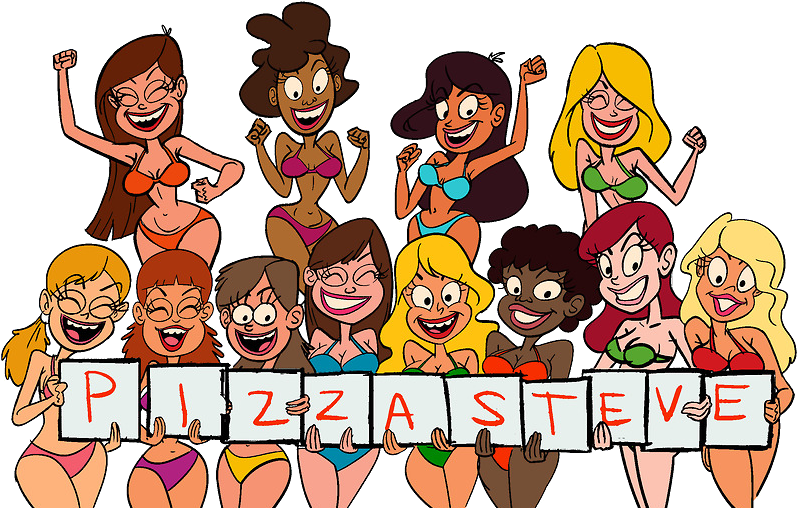 Pizza Steves Babes - Uncle Grandpa Pizza Steve's Babes (927x541)