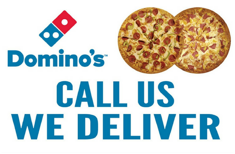 "call Us, We Deliver" Double Pizza 2'x4' Wobble Board - Domino's Pizza (800x800)