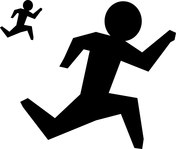 Running Man Stick Figure (600x509)