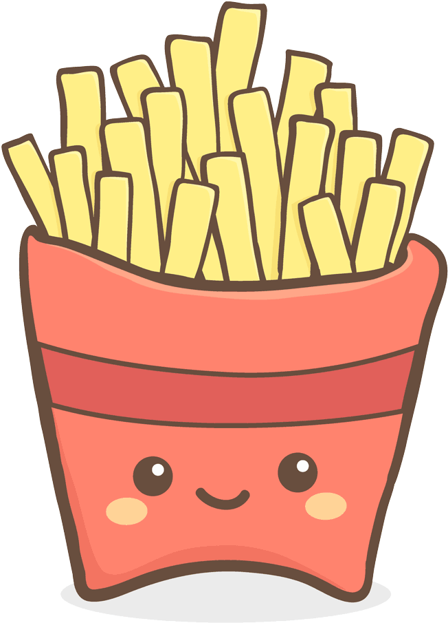 Comida Chatarra Papitas Kawaii Png - Comida Imagenes Kawaii (1000x1000)