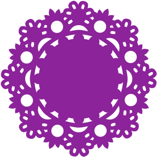 Lace Doily - Drawing (349x349)