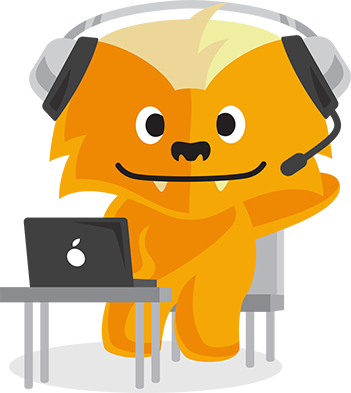 Ask Scrappy A Question - Cartoon (351x393)